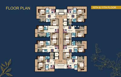 Bhavya Kashi Tower-1 Cluster Plan from 10th to 11th Floor 4