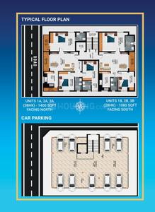 Project Image of 1080.0 - 1400.0 Sq.ft 2 BHK Apartment for buy in Spaceage Royal Castle