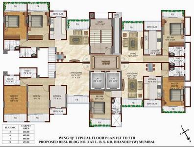 Project Image of 493.0 - 1168.0 Sq.ft 1 BHK Apartment for buy in Srishti Heights