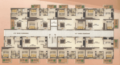 Shantraj Shrinidhi Apartment Tower A Typical Cluster Plan 1
