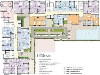 Project Image of 455.53 - 911.06 Sq.ft 1 BHK Apartment for buy in Columbia The Virtuoso