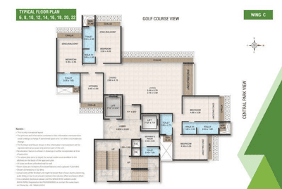 Project Image of 783.0 - 826.0 Sq.ft 3 BHK Apartment for buy in Bhagwati Greens 3