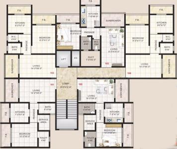 Project Image of 660.0 - 1010.0 Sq.ft 1 BHK Apartment for buy in Rkr Harmony
