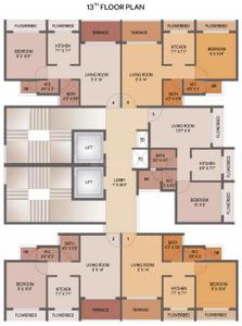 Project Image of 195.47 - 322.7 Sq.ft 1 BHK Apartment for buy in Akshar Edeania