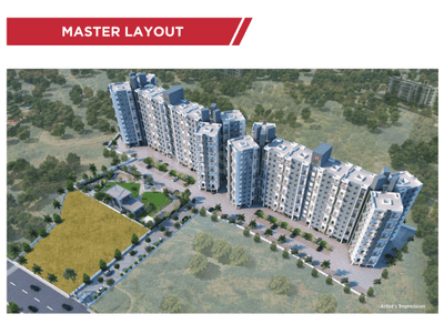 Project Image of 699.65 - 780.17 Sq.ft 2 BHK Apartment for buy in Kumar Palmcrest A6