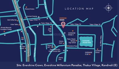 Project Image of 1150 Sq.ft 3 BHK Apartment / Flat for sale in Kandivali West for Rs. 32000000