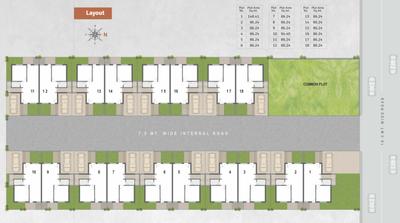 Project Image of 834.74 - 862.19 Sq.ft 3 BHK Bungalow for buy in Jalaram Bungalows