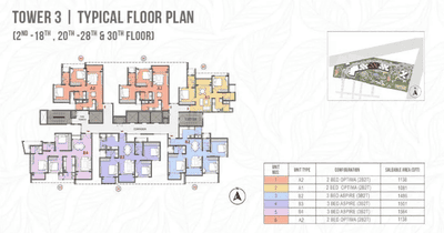 Project Image of 1081.0 - 1789.0 Sq.ft 2 BHK Apartment for buy in Prestige Garden Breeze The Prestige City
