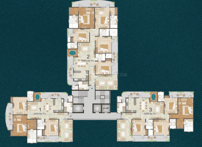 Project Image of 2475 Sq.ft 3 BHK Apartment / Flat for sale in Sector 45 for Rs. 45000000