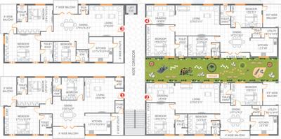 Project Image of 0.0 - 2300.0 Sq.ft 3 BHK Apartment for buy in Anuhar Yellow Blooms