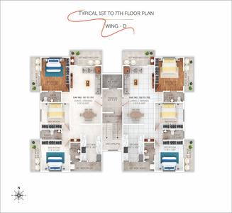Project Image of 1250.0 - 2000.0 Sq.ft 2 BHK Apartment for buy in MEHER GANGA
