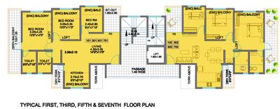 Project Image of 584.27 - 649.71 Sq.ft 1 BHK Apartment for buy in 108 Balaji Crystal