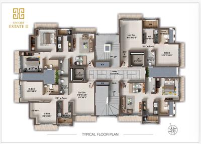 Project Image of 319.04 - 457.68 Sq.ft 1 BHK Apartment for buy in Unique Estate II
