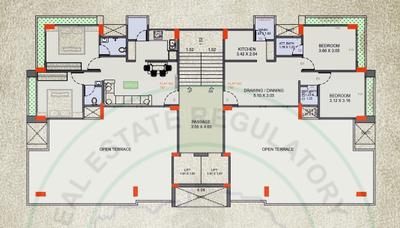 Project Image of 535.83 - 544.76 Sq.ft 2 BHK Apartment for buy in Anant Residency