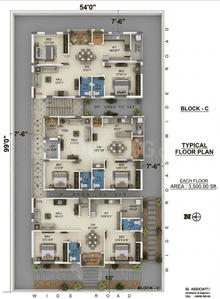 Project Image of 0.0 - 1599.95 Sq.ft 3 BHK Apartment for buy in SR Adith Reddy Enclave Block A