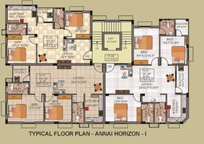 Project Image of 775.0 - 1220.0 Sq.ft 2 BHK Apartment for buy in Annai Horizon