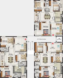 Project Image of 1434.0 - 1595.0 Sq.ft 3 BHK Apartment for buy in Jubilee Orchids
