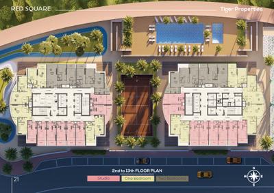 Project Image of 327.0 - 923.0 Sq.ft Studio Studio Apartment for buy in Tiger Red Square