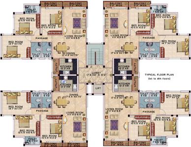 Project Image of 1100.0 - 1487.0 Sq.ft 2 BHK Apartment for buy in Deccan All Seaons