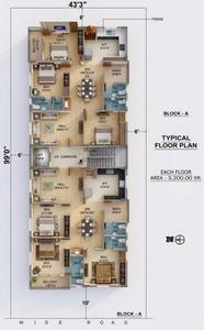 Project Image of 0.0 - 1599.95 Sq.ft 3 BHK Apartment for buy in SR Adith Reddy Enclave Block A