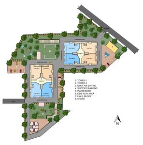 Project Image of 2053.34 - 2057.11 Sq.ft 4 BHK Apartment for buy in Edenwood Towers