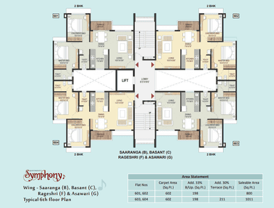 Project Image of 850 Sq.ft 2 BHK Apartment / Flat for sale in Pathardi Phata for Rs. 4000000