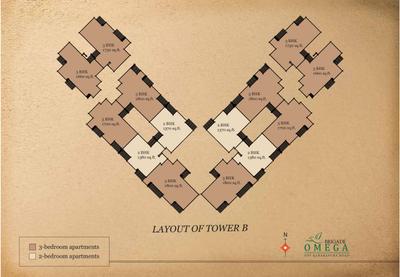 Project Image of 1290.0 - 1800.0 Sq.ft 2 BHK Apartment for buy in Brigade Omega