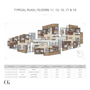 Project Image of 1902.92 - 3360.5 Sq.ft 3 BHK Apartment for buy in Purva Orient Grand