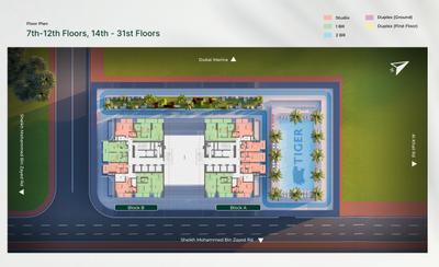 Project Image of 358.0 - 2682.0 Sq.ft Studio Studio Apartment for buy in Tiger Skygate Tower
