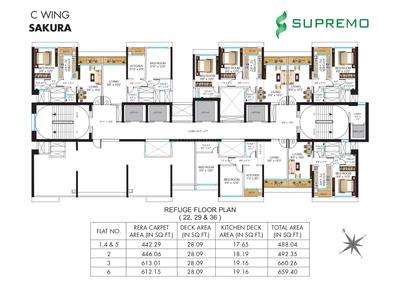 Project Image of 480.0 - 654.0 Sq.ft 1 BHK Apartment for buy in Neelam Supremo Phase I Salvia D Wing