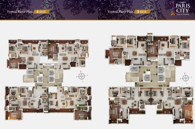 Project Image of 917.41 - 2138.9 Sq.ft 2 BHK Apartment for buy in Kukreja Paris City Wing C & D