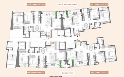 Project Image of 643.0 - 1604.0 Sq.ft 2 BHK Apartment for buy in VJ Pratik Nagar Palladio Kothrud Central