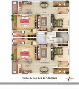 Project Image of 0.0 - 1099.96 Sq.ft 2 BHK Apartment for buy in ShyamSunder Residency 2