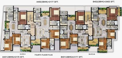 Project Image of 2177.0 - 2403.0 Sq.ft 3 BHK Apartment for buy in Landmark Uday Vilas
