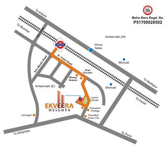 Project Image of 384.0 - 426.0 Sq.ft 1 BHK Apartment for buy in Ekveera Heights