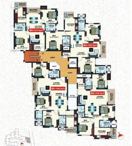 Project Image of 955.0 - 1385.0 Sq.ft 2 BHK Apartment for buy in Jamals Caladium