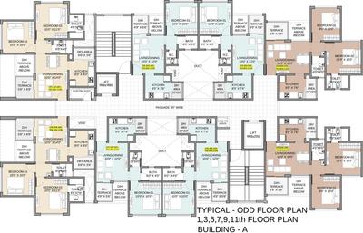 Project Image of 357.25 - 582.54 Sq.ft 1 BHK Apartment for buy in Gayatri Twin Towers Phase 1