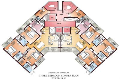 Project Image of 2530.0 - 9945.0 Sq.ft 3 BHK Apartment for buy in Parsvnath La Tropicana