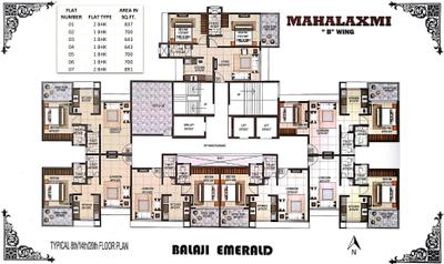 Project Image of 442.0 - 632.0 Sq.ft 1 BHK Apartment for buy in Sai Balaji Building No 2 Mahalakshmi B Wing