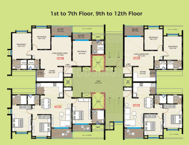 Project Image of 666.29 - 1077.0 Sq.ft 2 BHK Apartment for buy in Gaikwad Nirvanas