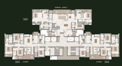 Project Image of 1286.5 - 2646.0 Sq.ft 3 BHK Apartment for buy in Livience Aleenta