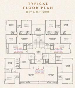 Project Image of 892.11 - 1989.28 Sq.ft 3 BHK Apartment for buy in Sivaa Stellar Grandeur