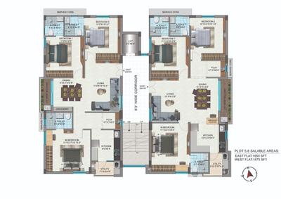 Project Image of 1650.0 - 1900.0 Sq.ft 3 BHK Apartment for buy in GVR Central Vistas Yapral North Block