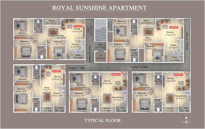 Project Image of 1000.0 - 1460.0 Sq.ft 2 BHK Apartment for buy in Sri Sunshine Apartment