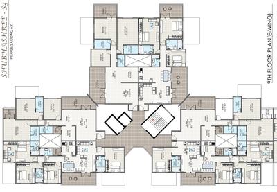 Project Image of 958.0 - 1172.0 Sq.ft 3 BHK Apartment for buy in Siddhivinayak S3 Lifestyle Building A To F