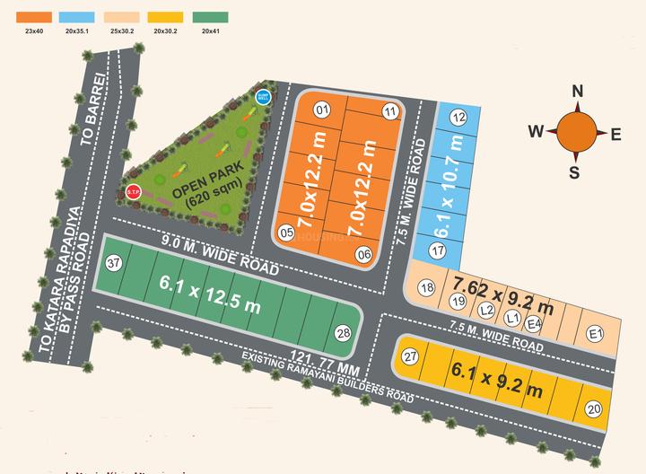 Tirupati Mahalaxmi Parisar II by Tirupati Builders  Layout Plan 1