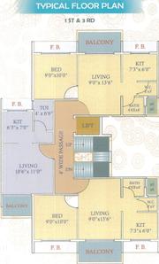 Project Image of 178.0 - 293.0 Sq.ft 1 RK Apartment for buy in Shree Gokul Niwas