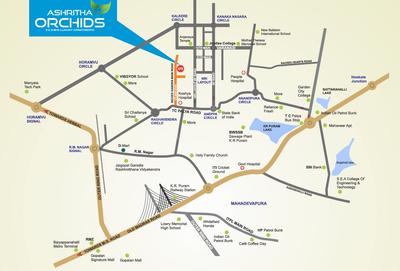 Ashritha Orchids Location Plan 1