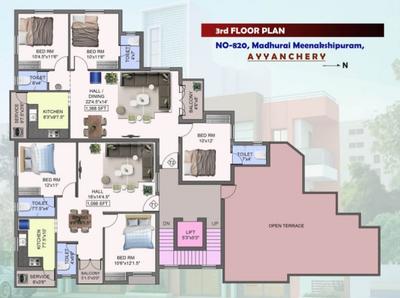 Project Image of 1055.0 - 1098.0 Sq.ft 2 BHK Apartment for buy in Sabhari Shaastha Apartment