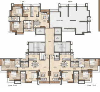 Project Image of 1500 Sq.ft 3 BHK Apartment / Flat for sale in Thane West for Rs. 15000000